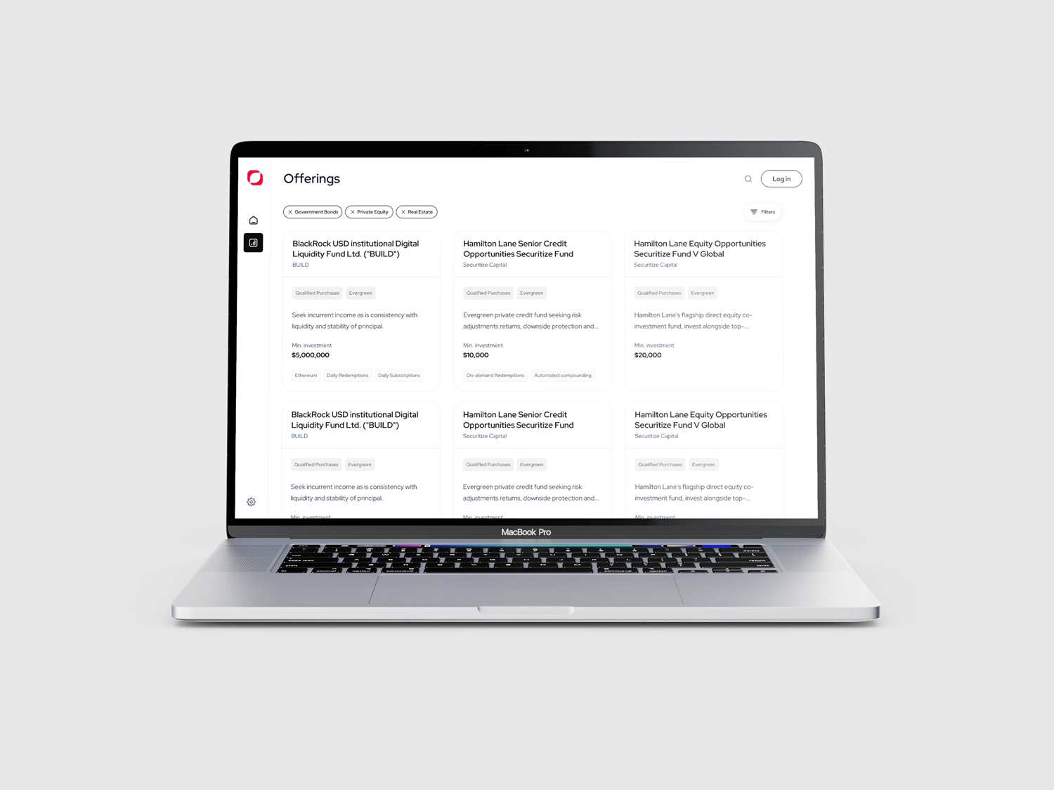 Speck Finance, mockup 1