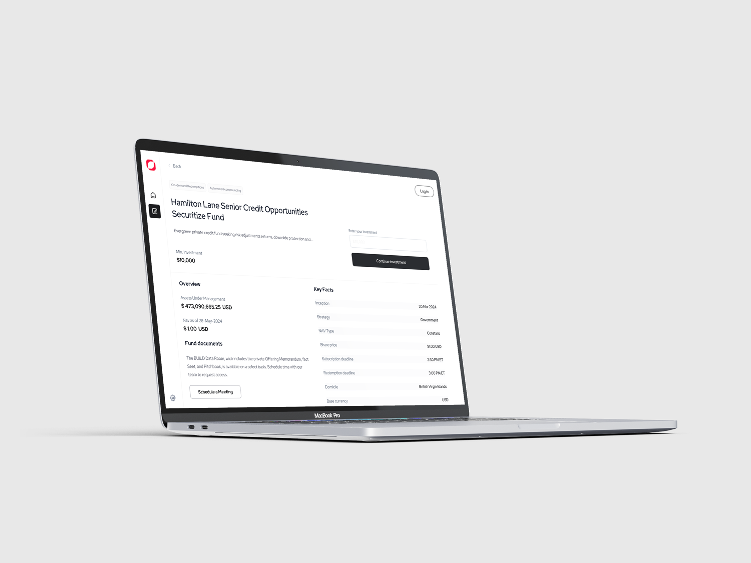 Speck Finance, mockup 2