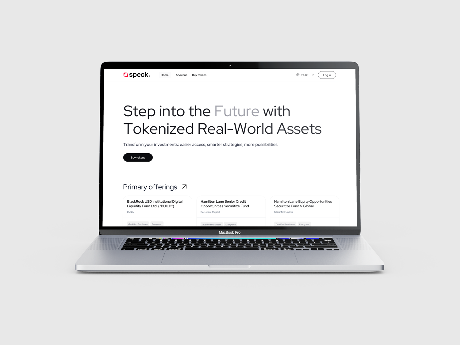 Speck Finance, mockup 3