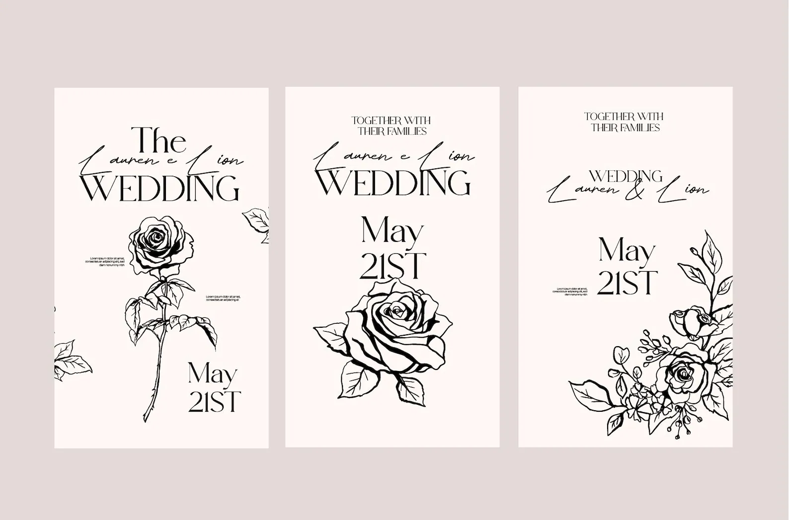 Wedding Roses · sketch 03