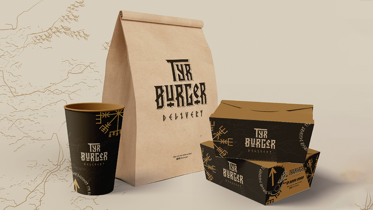 TYR Burger, visual identity 01