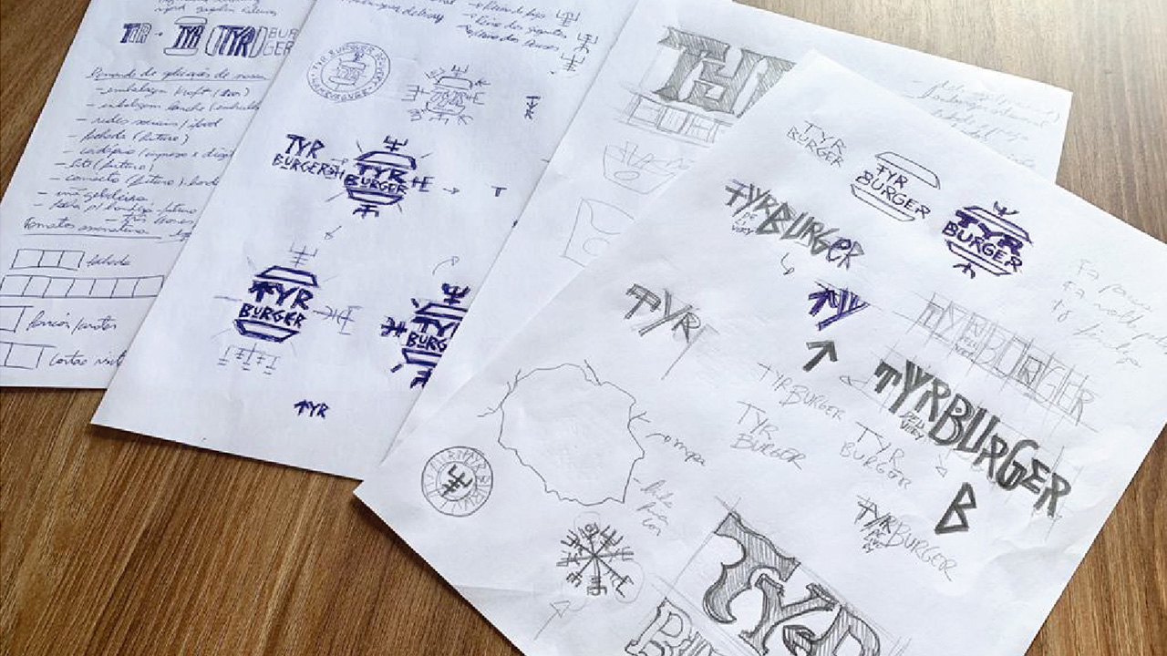 TYR Burger, visual identity 02