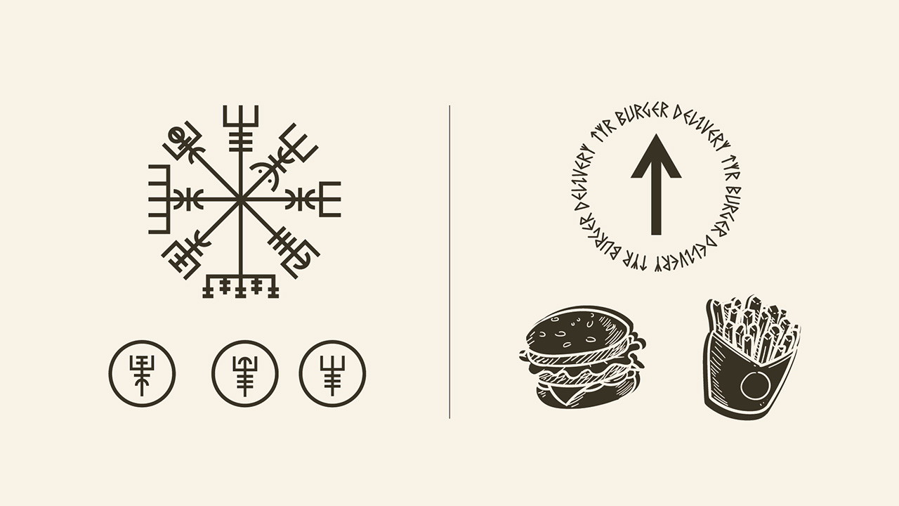 TYR Burger, visual identity 09