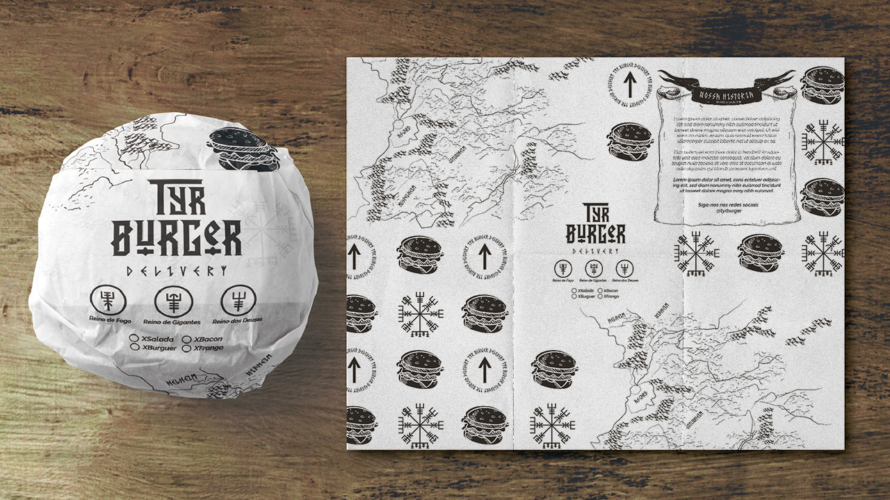 TYR Burger, visual identity 11