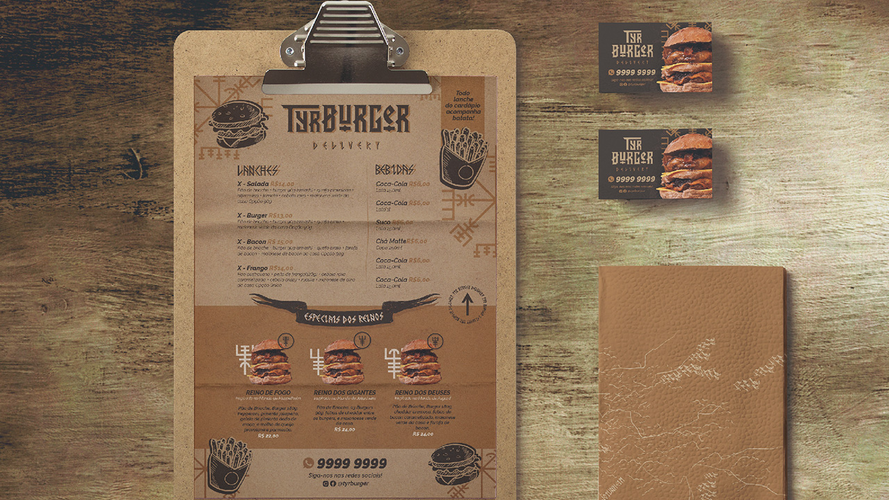 TYR Burger, visual identity 12
