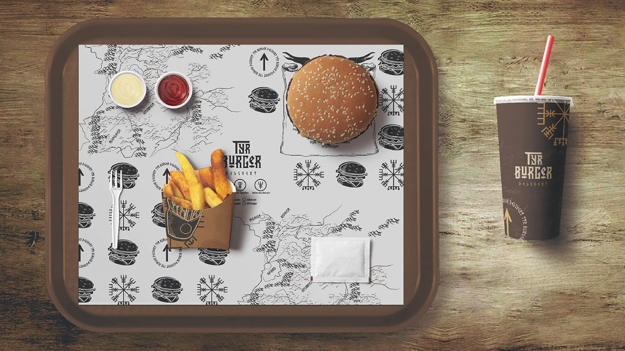 TYR Burger, visual identity 18