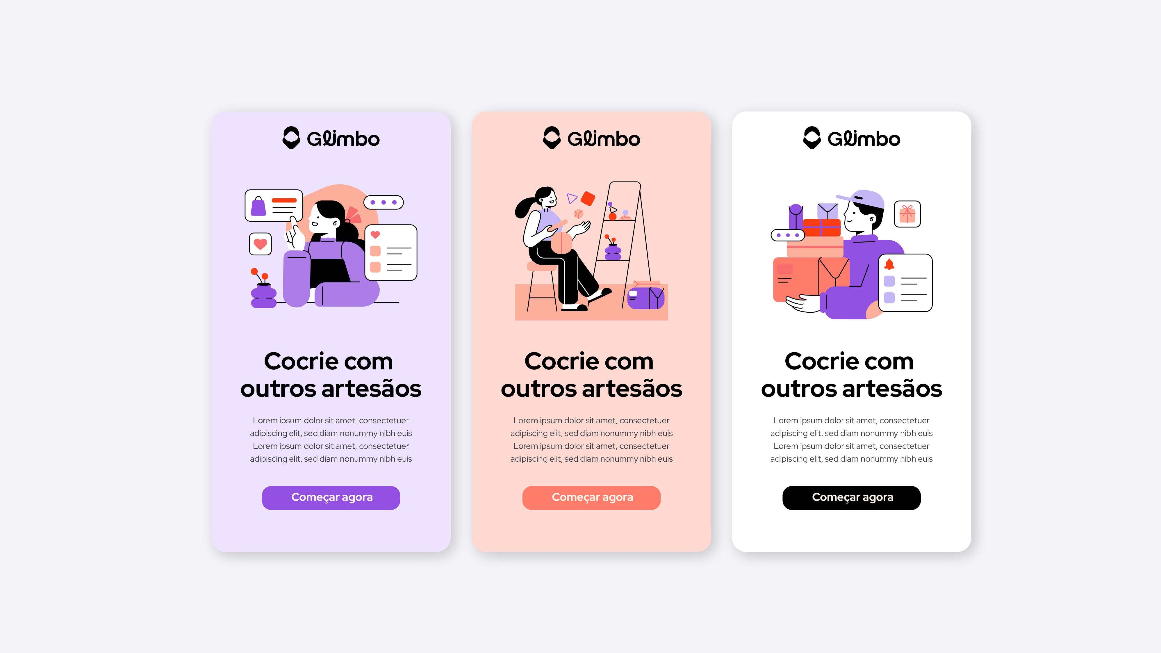 Glimbo, visual identity 14