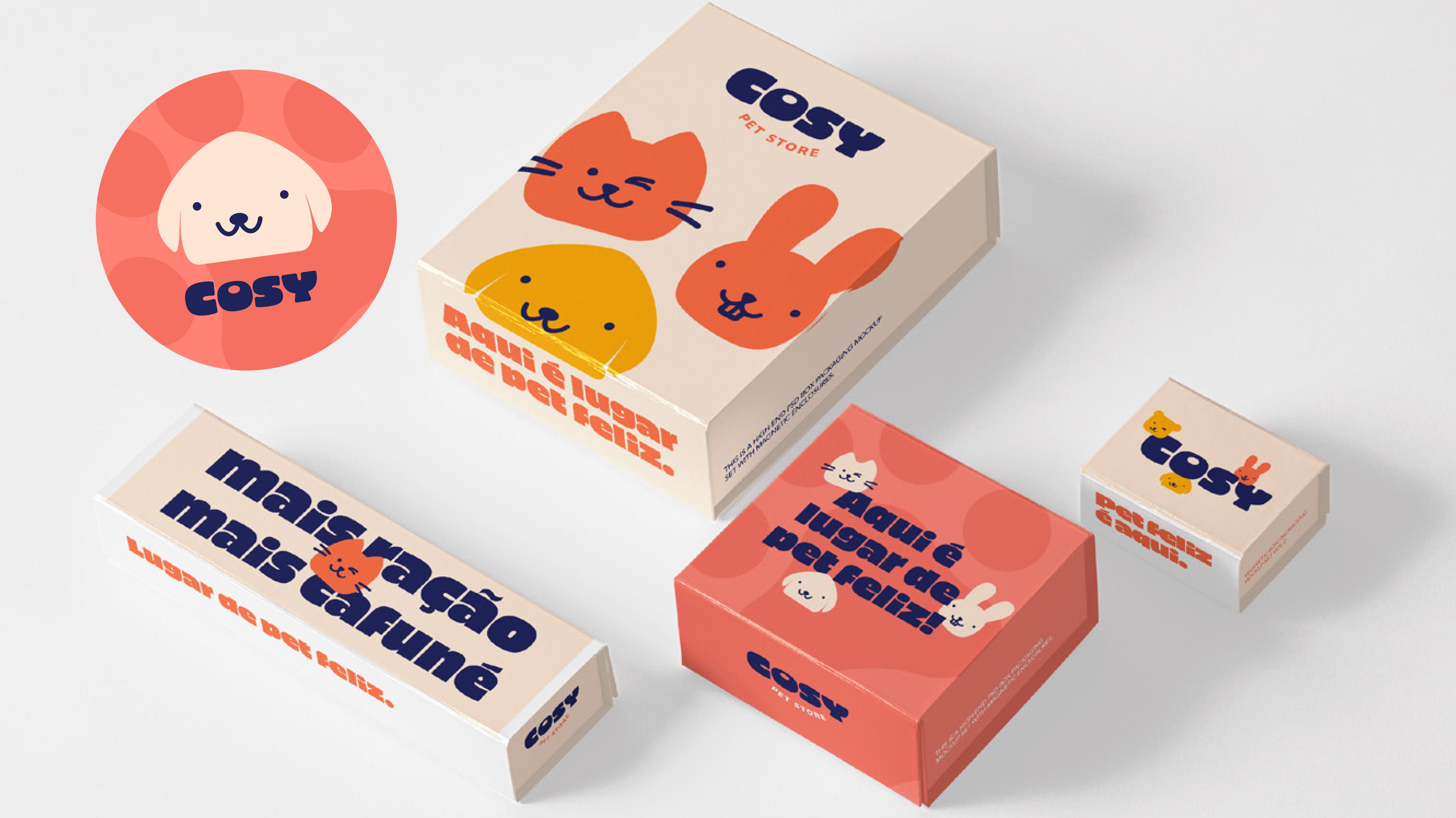 Cosy, pet shop visual identity 01