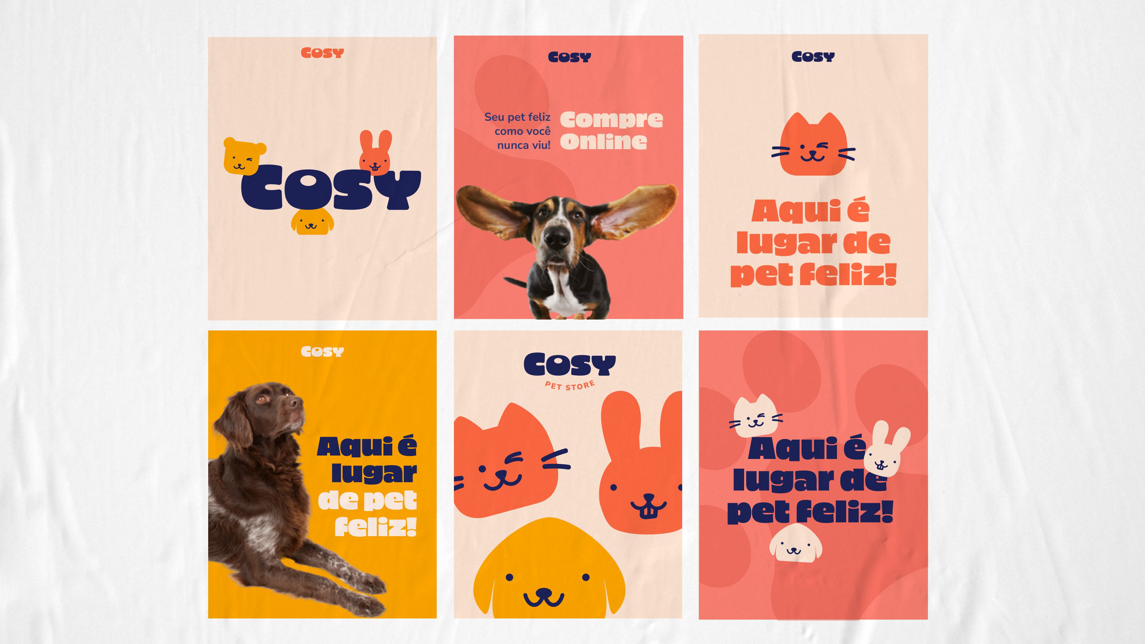 Cosy, pet shop visual identity 20