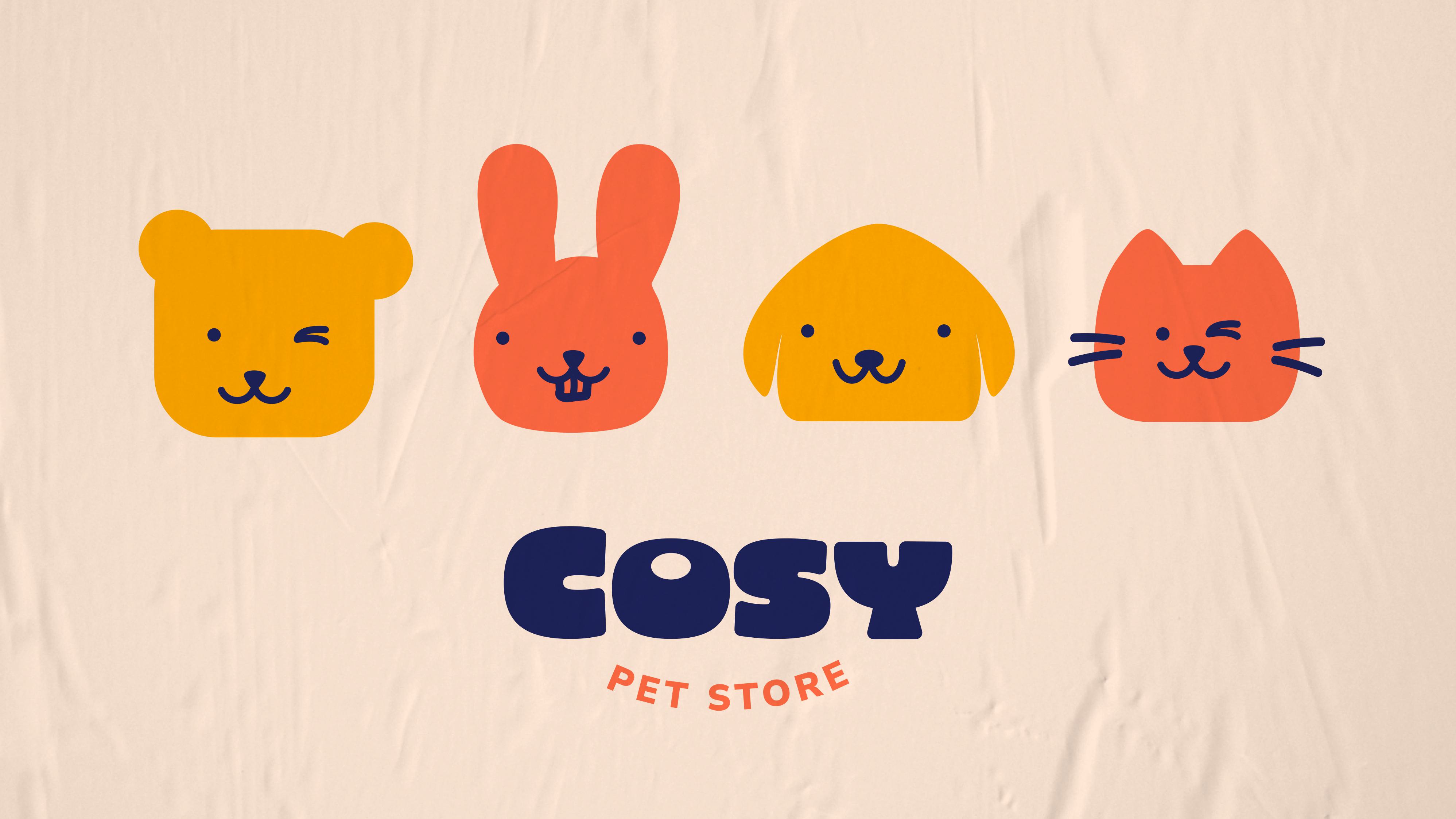 Cosy, pet shop visual identity 22